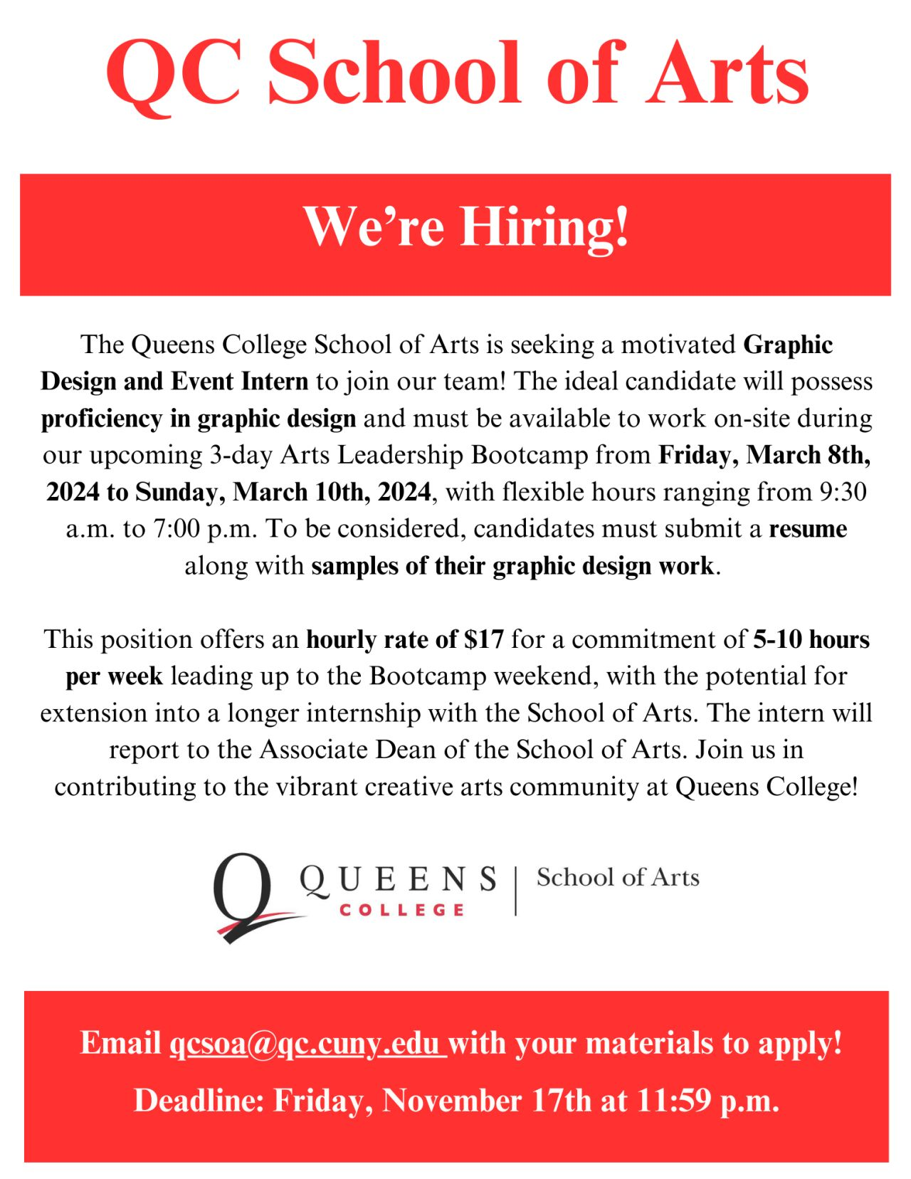 graphic-design-event-intern-qc-school-of-arts-queens-college-design